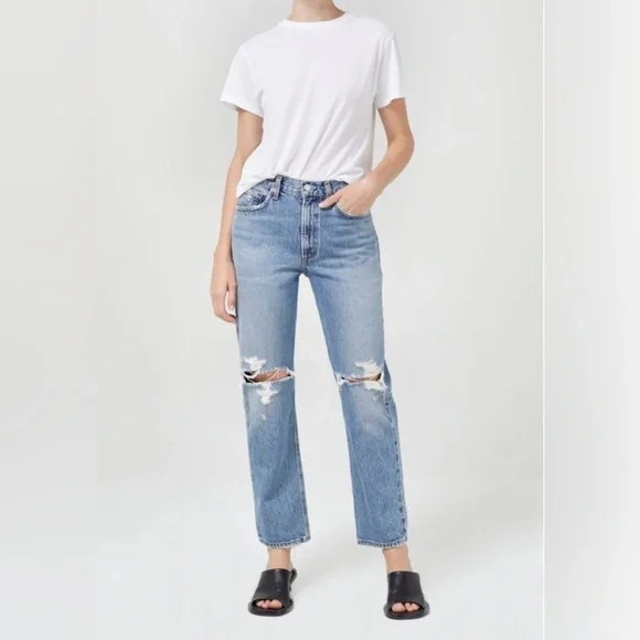 Agolde -  Mia Straight Jeans - Picture 2 of 15